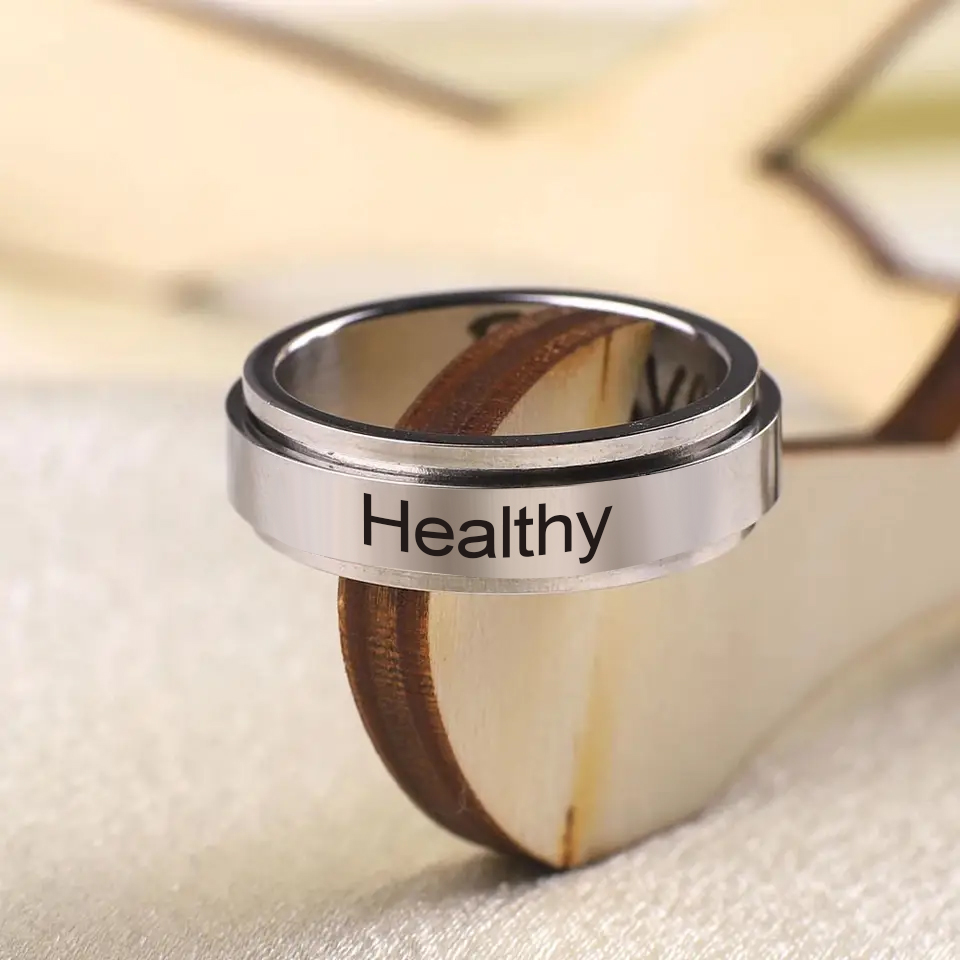 Initial Ring Custom - COOLTIME Cincin Nama Terukir Khusus Pereda