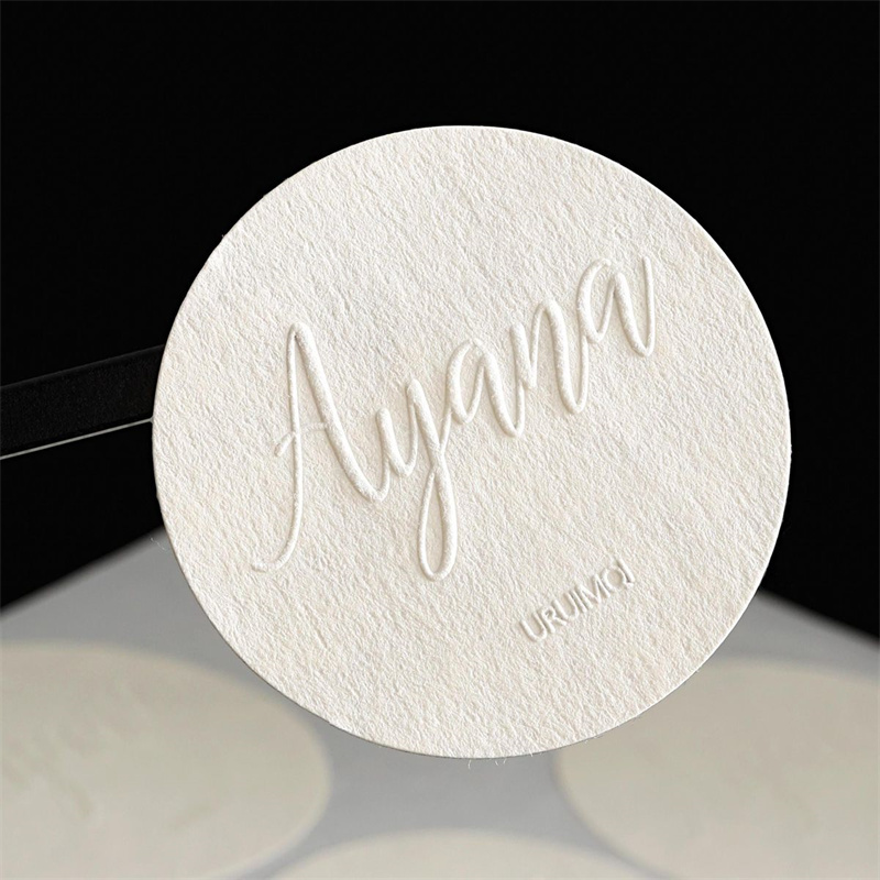 Personalised Candle Label - Label Stiker Kertas Tekstur Khusus Embossed