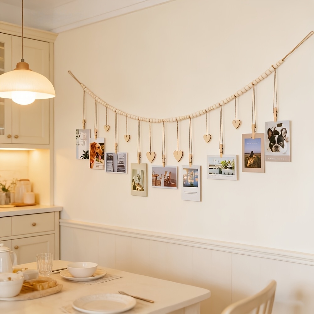 Engraved Wood Frame - Dekorasi Dinding Gantung untuk Foto -