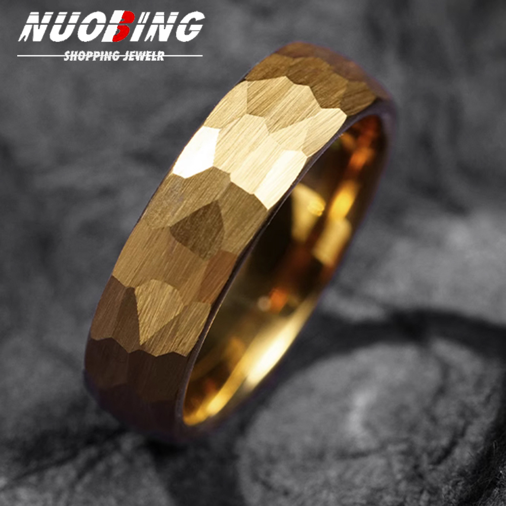 Initial Ring Custom - Cincin Titanium Multi-segi Dipalu untuk Pria