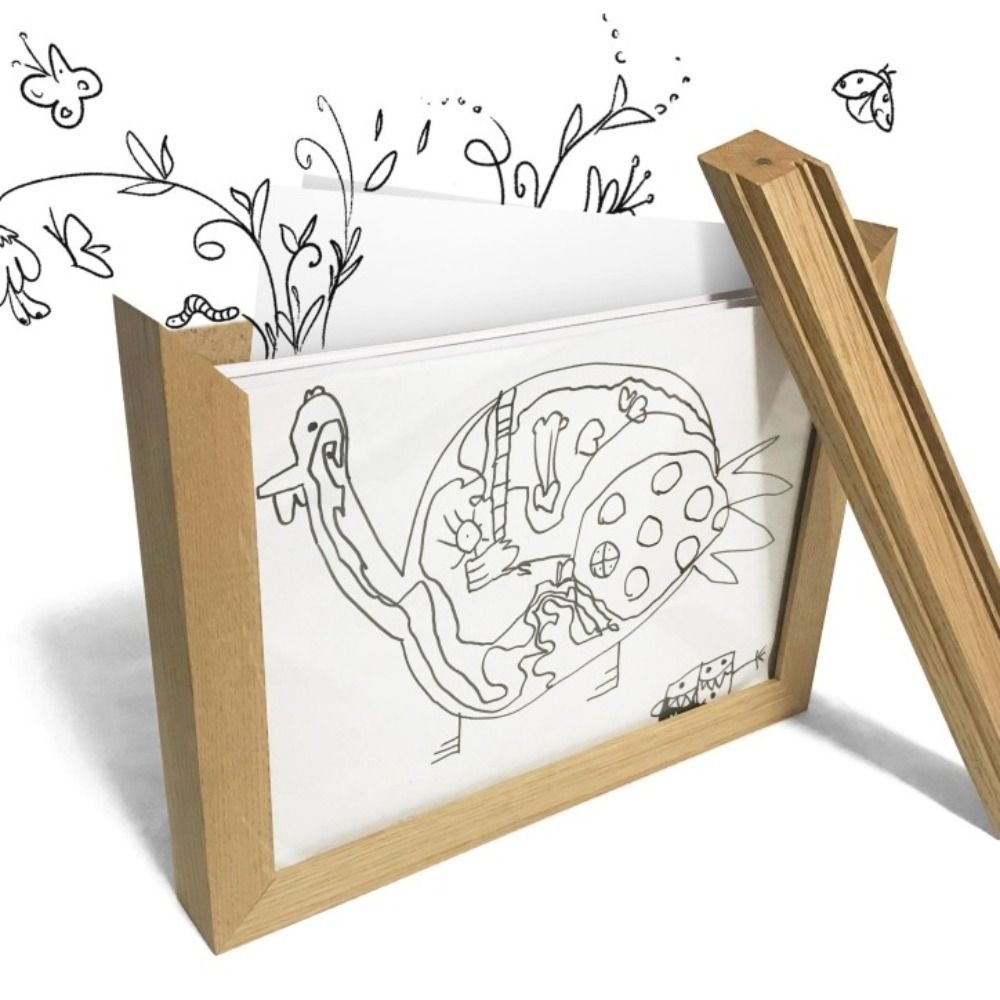 Engraved Wood Frame - Dekorasi Dinding Kreatif Bingkai Seni Kayu