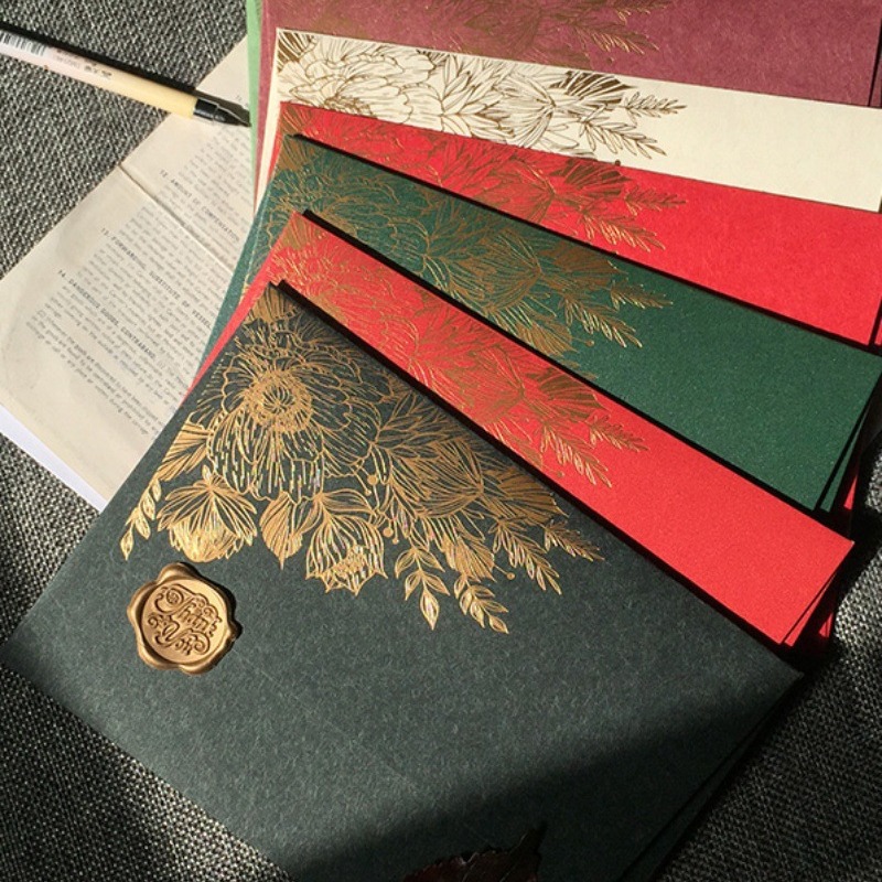 Wax Seal Letter Kit - 10 Buah/Kartu Kertas Khusus Amplop Surat
