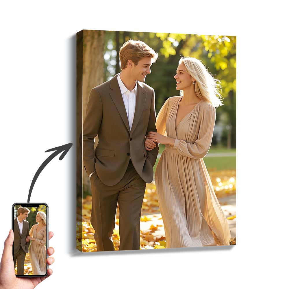 Engraved Wood Frame - 1 Buah Foto Kustom dengan Bingkai
