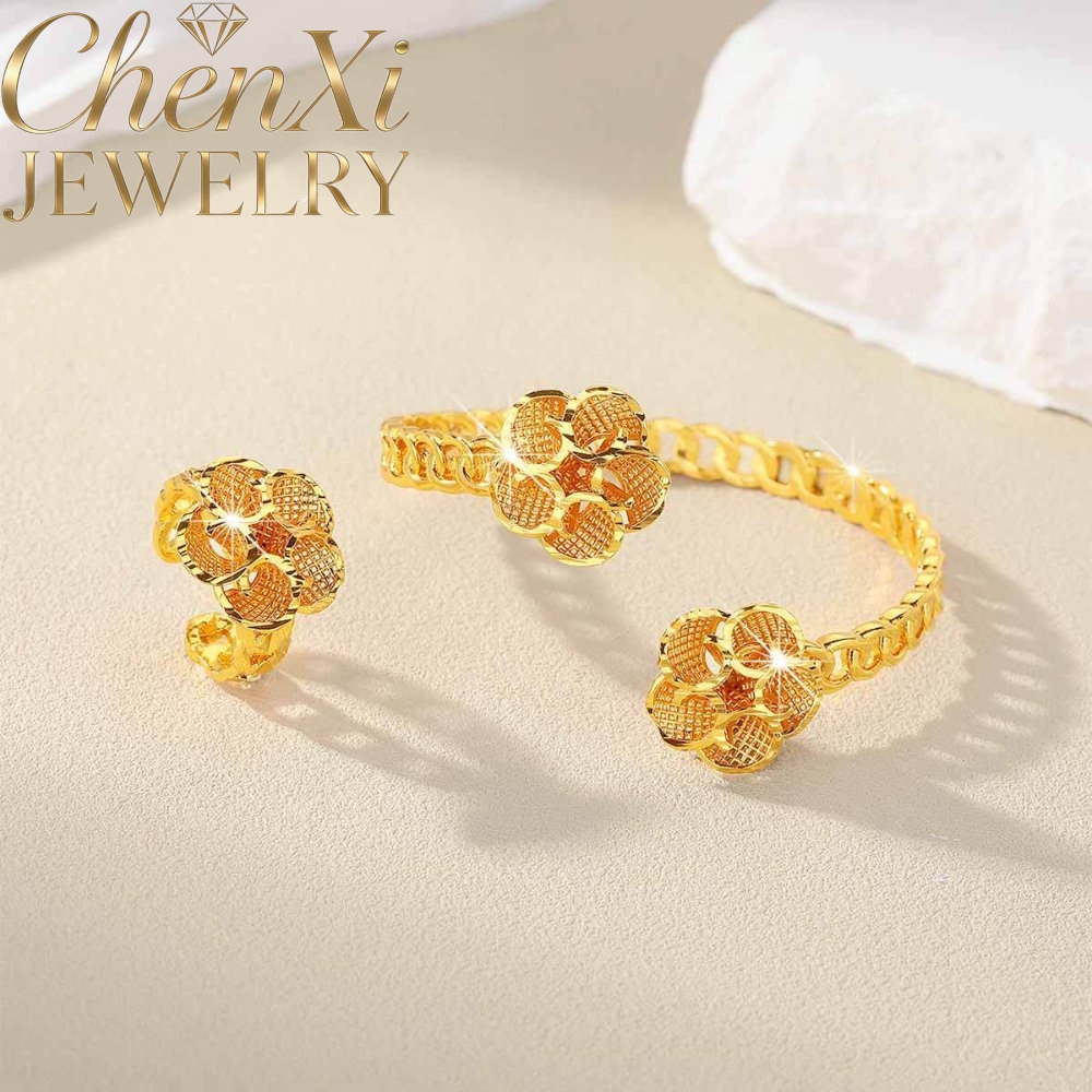 Coordinates Bracelet - Set Perhiasan Cincin dan Gelang Terbuka