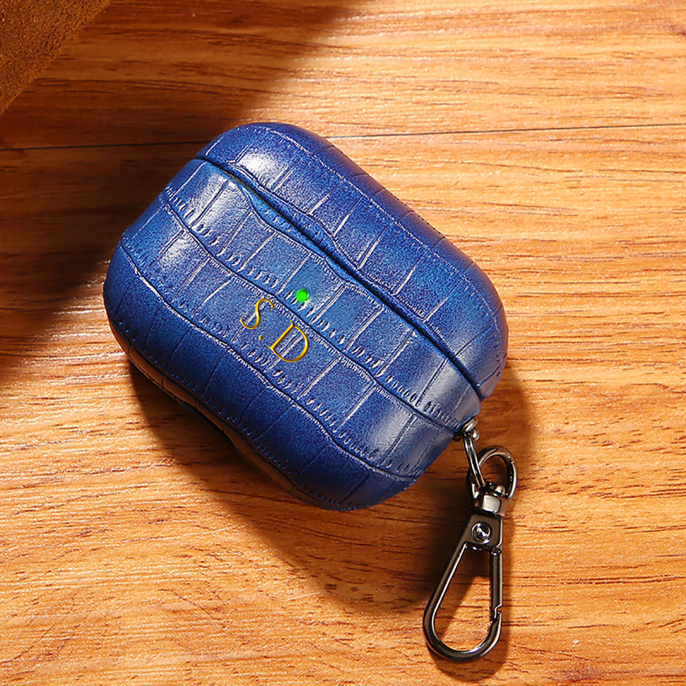 Casing Earphone DIY untuk Airp - Monogram Keychain Leather ulasan dan harga