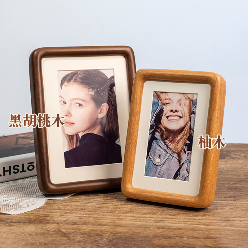 Bingkai Foto Kayu Solid Walnut - Engraved Wood Frame ulasan dan harga