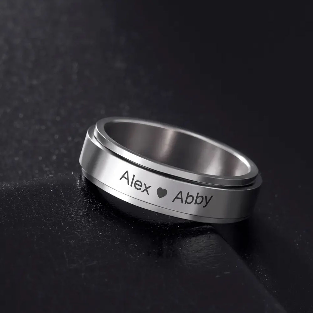 COOLTIME Cincin Nama Terukir K - Initial Ring Custom ulasan dan harga