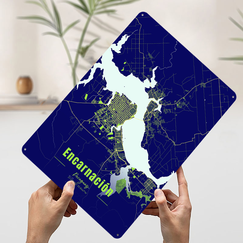 Dekorasi Encarnación, Perlengk - Custom Map Poster ulasan dan harga
