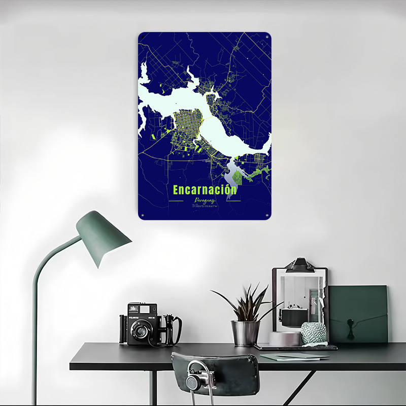 Dekorasi Encarnación, Perlengk - Custom Map Poster ulasan dan harga