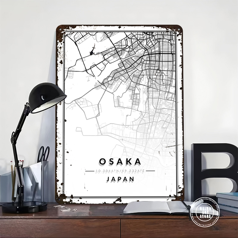 Poster Cetak Tekstur 3D Peta O - Custom Map Poster ulasan dan harga