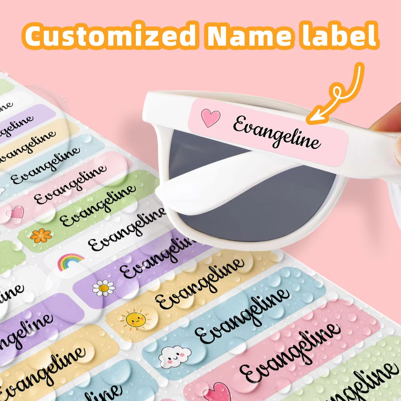 1-220PCS Stiker Nama Kustom ya - Personalized Name Box ulasan dan harga