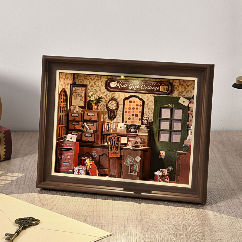 Kit DIY 3D Rak Buku Kayu Minia - Engraved Wood Frame ulasan dan harga