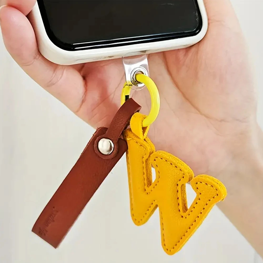 Gantungan kunci 26 huruf kulit - Monogram Keychain Leather ulasan dan harga