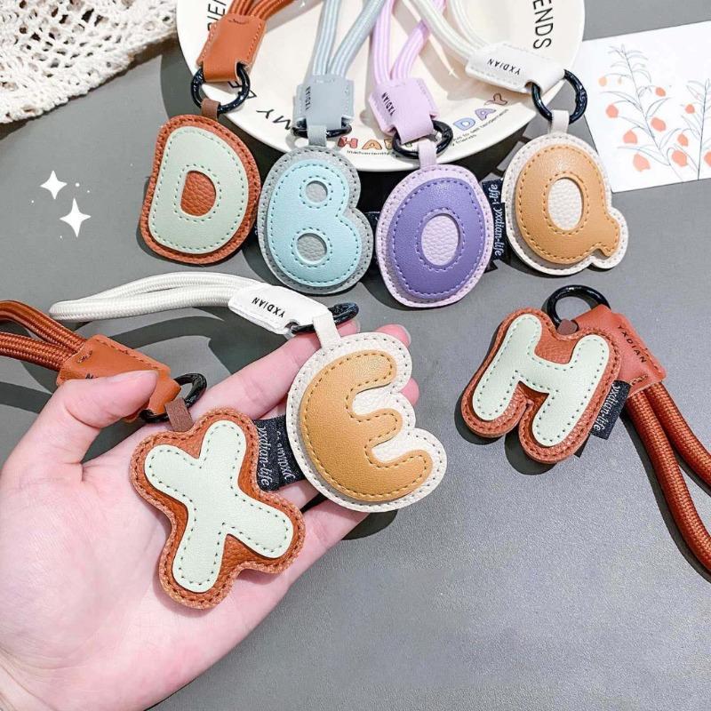 26 Alfabet Gantungan Kunci Kul - Monogram Keychain Leather ulasan dan harga