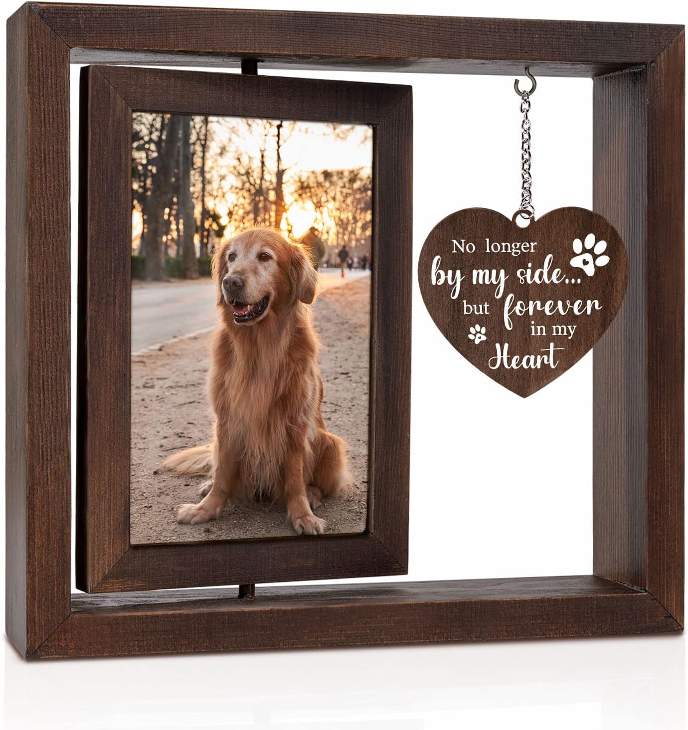Bingkai Foto Kenangan Hewan Pe - Engraved Wood Frame ulasan dan harga