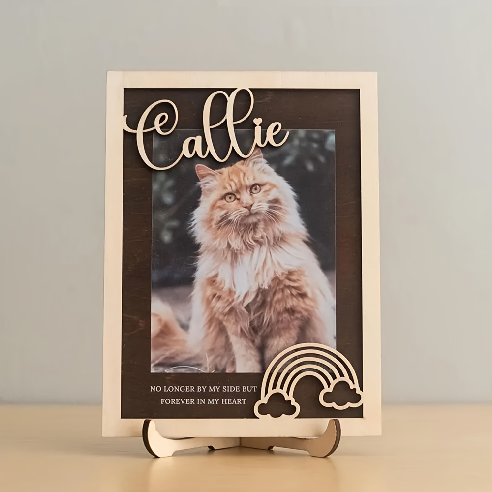 Bingkai Foto Hewan Peliharaan  - Engraved Wood Frame ulasan dan harga