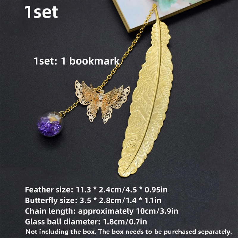 1 Buah Pembatas Buku Logam Gay - Dried Flower Bookmark ulasan dan harga