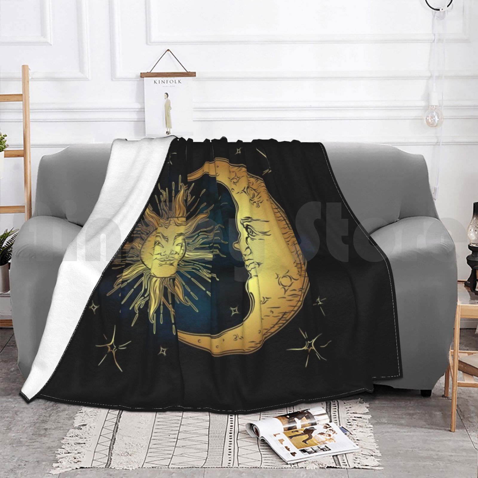 Selimut Matahari, Bulan, dan B - Custom Night Sky ulasan dan harga