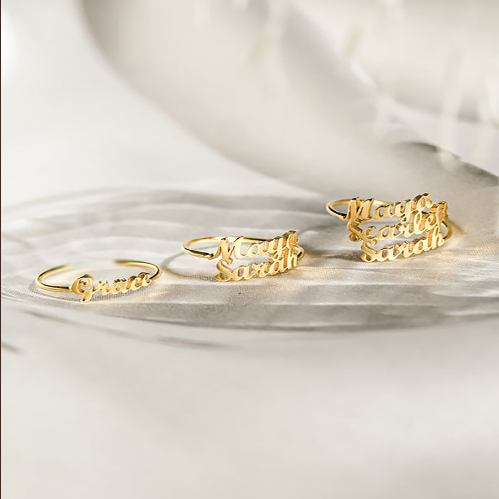 Cincin nama kustom sesuai pesa - Initial Ring Custom ulasan dan harga