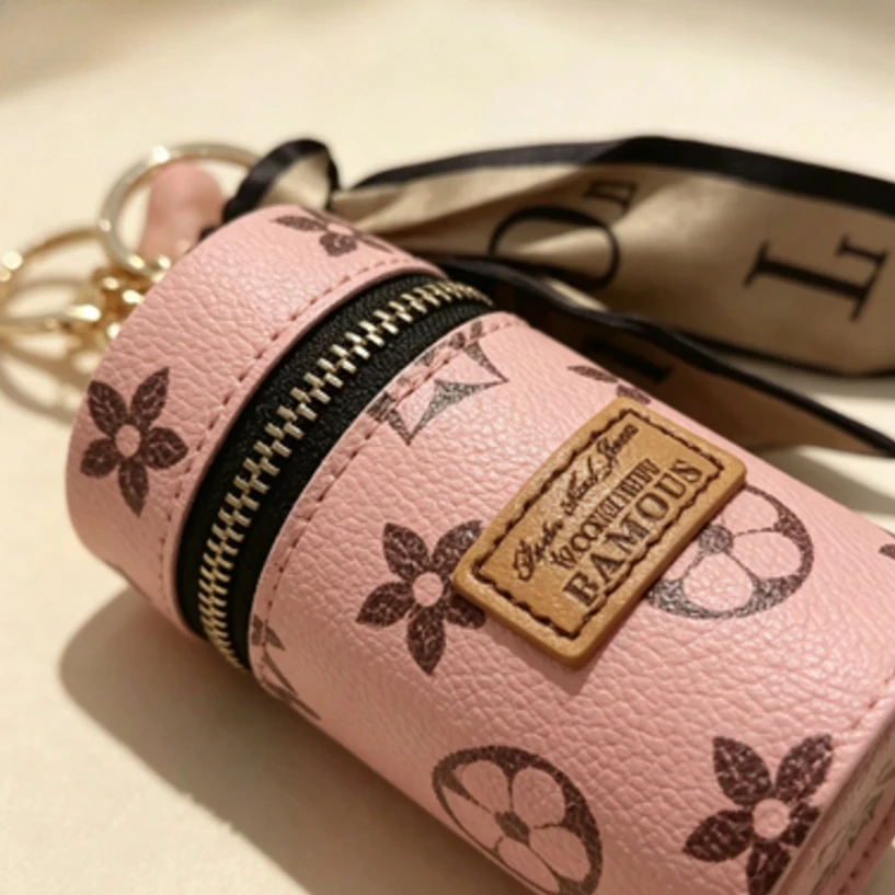 Dompet Lipstik Mini Silinder M - Monogram Keychain Leather ulasan dan harga