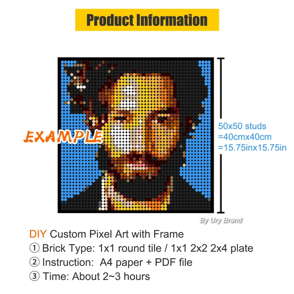 Seni Pixel Foto Kustom Potret  - Pet Portrait Custom ulasan dan harga