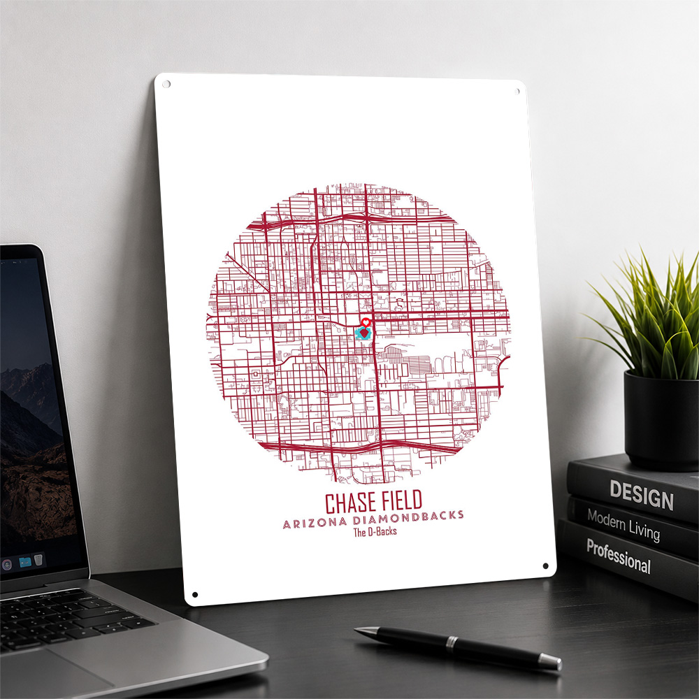 Peta Stadion Chase Field Poste - Custom Map Poster ulasan dan harga
