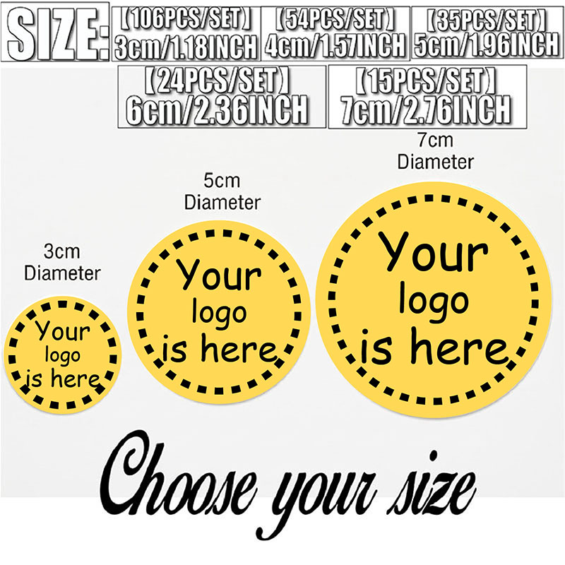 Stiker Bulat dengan Logo Kusto - Personalized Name Box ulasan dan harga