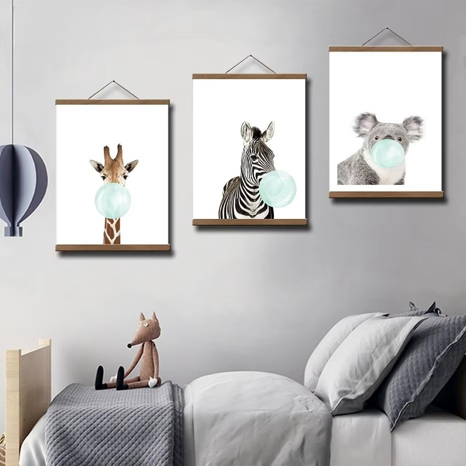 Bingkai Gantungan Poster Kayu  - Engraved Wood Frame ulasan dan harga