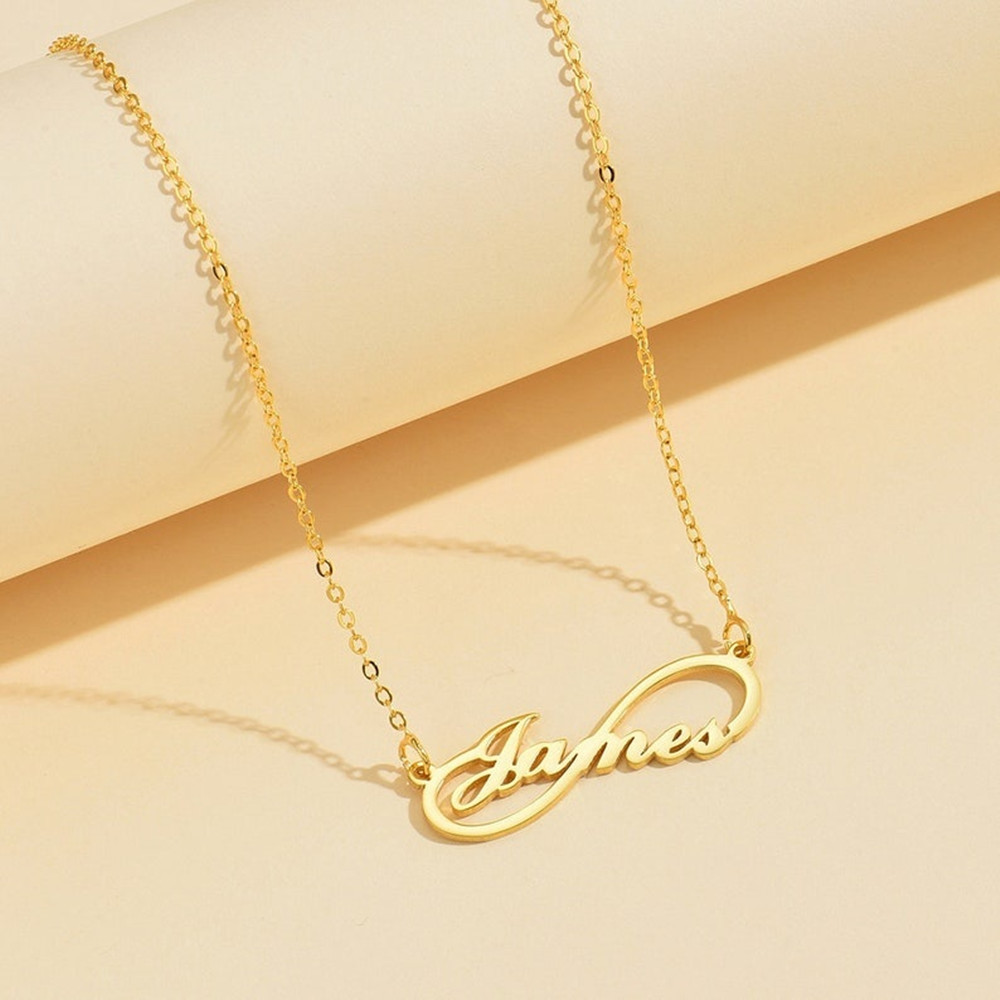 Kalung Nama Infinity Custom Be - Birth Flower Necklace ulasan dan harga