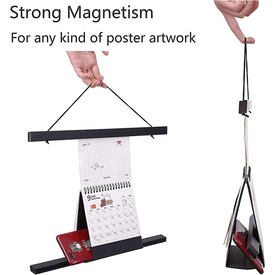 21-60Cm Bingkai Poster Magnet  - Engraved Wood Frame ulasan dan harga